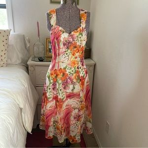 Y2K floral midi dress Connected Apparel